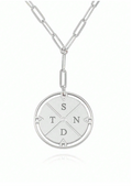 Rachel Personalised Compass Necklace view 8