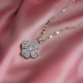 Alberta Good Luck Spinning Clover Pendant / Stainless Steel view 6