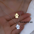Amira Personalised Angel Necklaces view 2