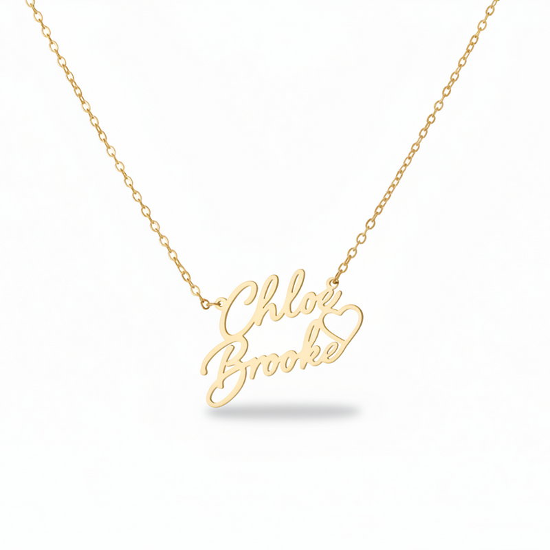 Belle Double Name Personalised Necklace