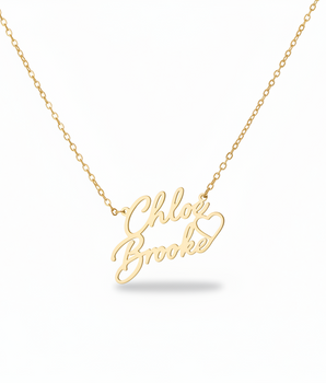 Belle Double Name Personalised Necklace - Nina Kane Jewellery