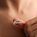 Belle Double Name Personalised Necklace view 7