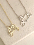 Belle Double Name Personalised Necklace view 9