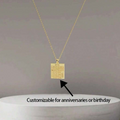 Birth Date Calender Custom Necklace view 4