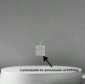Birth Date Calender Custom Necklace view 5