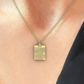 Birth Date Calender Custom Necklace view 2