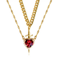 Capulet 2 in 1 Heart & Sword Double Necklace view 1