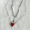 Capulet 2 in 1 Heart & Sword Double Necklace view 7