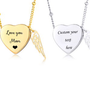 Custom Heart Urn Necklaces / 18K Gold Plated - Nina Kane Jewellery