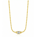 Elianne Herringbone Diamond Necklace view 1