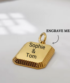 Annie Customisable Pendants / 18K Gold Plated - Nina Kane Jewellery