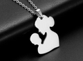 Mother & Baby Cut Out Necklaces / 18K Gold Plated view 5