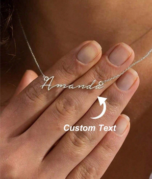 Katana Personalised Custom Name Necklaces / Titanium Steel - Nina Kane Jewellery