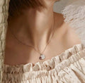 Keira Engravable Medalion Necklaces view 2