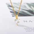 Michelle Zircon Heart Pendants / Stainless steel view 2