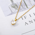 Michelle Zircon Heart Pendants / Stainless steel view 4