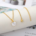 Michelle Zircon Heart Pendants / Stainless steel view 5