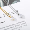 Michelle Zircon Heart Pendants / Stainless steel view 6