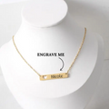Nicole Personalised Tab Necklaces view 2
