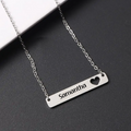 Nicole Personalised Tab Necklaces view 8