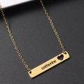 Nicole Personalised Tab Necklaces view 5