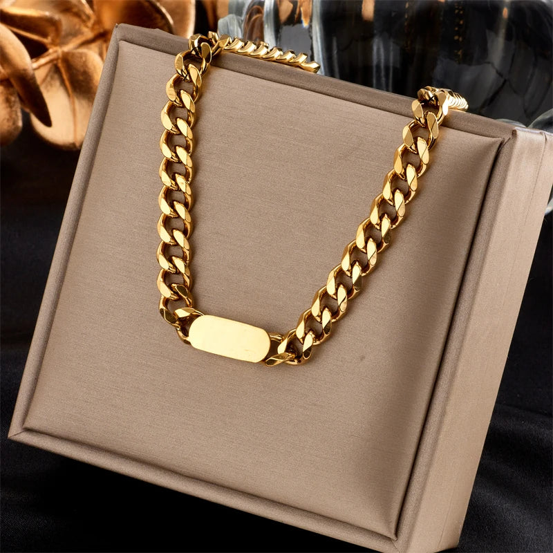 Nivi Cuban Link Chunky Chain / 18K Gold Plated