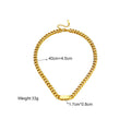 Nivi Cuban Link Chunky Chain / 18K Gold Plated view 4