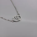 Ophelia Linked Hearts Necklace / Stainless Steel view 10
