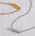 Positivity 4 Sided Bar Necklace view 2