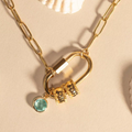 Sophia Lock Pendant Necklace view 5