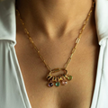 Sophia Lock Pendant Necklace view 2