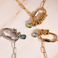 Sophia Lock Pendant Necklace view 4