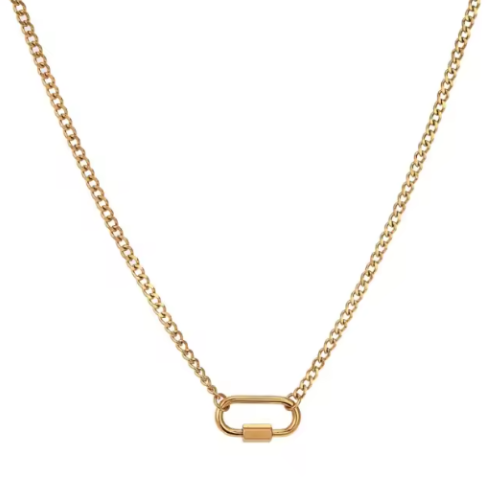 Sophia Lock Pendant Necklace