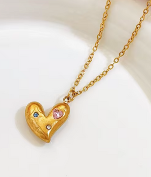 The Gilded Heart Necklaces / 18K Gold Plated - Nina Kane Jewellery
