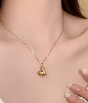 The Gilded Heart Necklaces / 18K Gold Plated - Nina Kane Jewellery