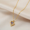Trinity Ocean Heart Necklaces / Stainless Steel view 1