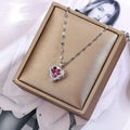 Trinity Ocean Heart Necklaces / Stainless Steel view 4