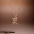 Venice Diamond Teddy Bear Pendants / Stainless Steel view 3