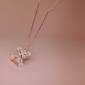 Venice Diamond Teddy Bear Pendants / Stainless Steel view 9