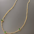 Vikki Square Zircon Necklaces / Stainless Steel view 3