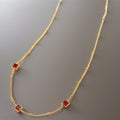 Vikki Square Zircon Necklaces / Stainless Steel view 4