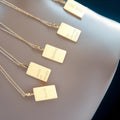 Demeter Feel Good Square Pendants / 18K Gold Plated view 7