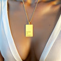 Demeter Feel Good Square Pendants / 18K Gold Plated view 3