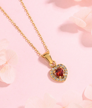 Marietta Heart Necklaces / 18K Gold Plated - Nina Kane Jewellery