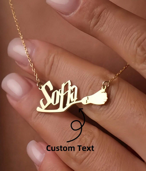 HP Style Personalised Name Necklaces / 18K Gold Plated - Nina Kane Jewellery