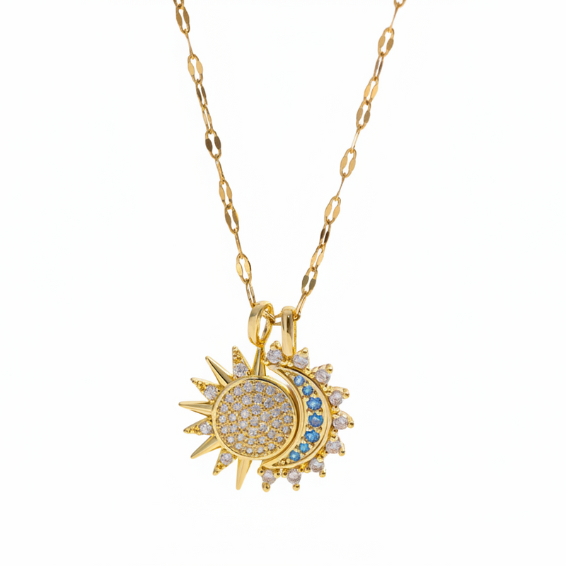 The Sun & Moon Double Necklaces