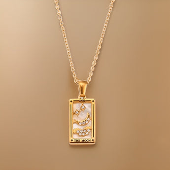 Evangeline Tarot Card Pendants / Stainless Steel - Nina Kane Jewellery