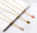 Artemis Solitaire Gem Necklaces view 4