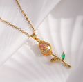 Laura Crystal Rose Pendants view 6