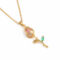 Laura Crystal Rose Pendants view 1